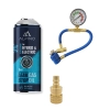 Komplet Alpino gaz do klimatyzacji for HYBRID/EV (Alpino gaz+olej+uszczelniacz) + manometr + adapter R1234yf