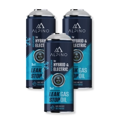 Komplet Alpino gaz do klimatyzacji for HYBRID/EV (Alpino gaz+olej+uszczelniacz) (3 szt)