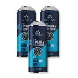 Komplet Alpino gaz do klimatyzacji for HYBRID/EV (Alpino gaz+olej+UV) (3 szt)