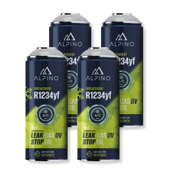 Komplet Alpino gaz do klimatyzacji 4w1 R1234yf (Alpino gaz+olej+uszczelniacz+UV) (4 szt)