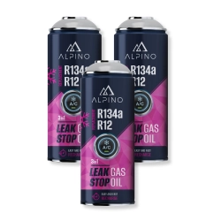 Komplet Alpino gaz do klimatyzacji 3w1 R134a/R12 (Alpino gaz+olej+uszczelniacz) (3 szt)