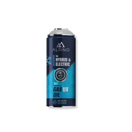 Komplet Alpino gaz do klimatyzacji for HYBRID/EV (Alpino gaz+olej+UV) + manometr
