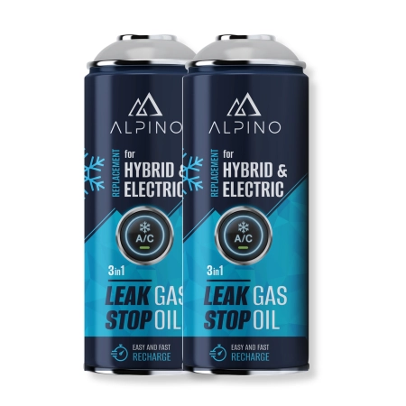 Komplet Alpino gaz do klimatyzacji for HYBRID/EV (Alpino gaz+olej+uszczelniacz) (2 szt)
